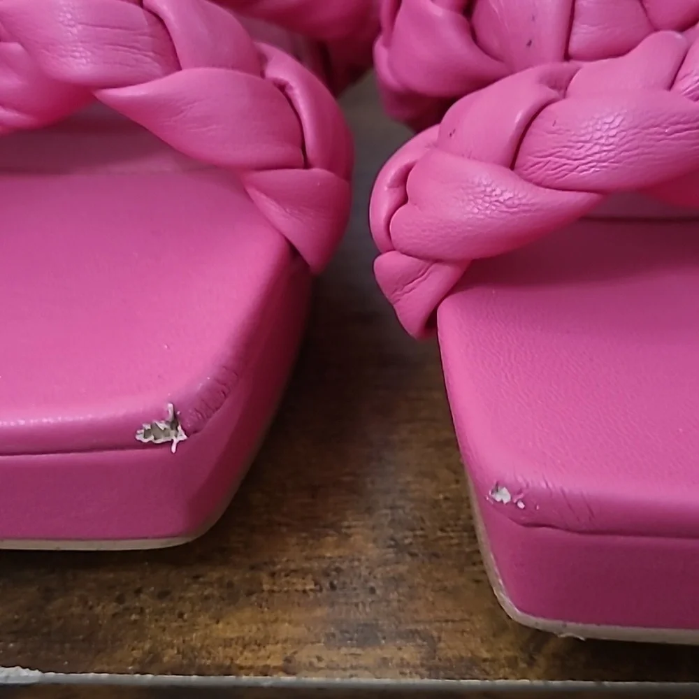 Circus NY by Sam Edelman MABLE Chunky Bright Pink Platform Sandals size 10
